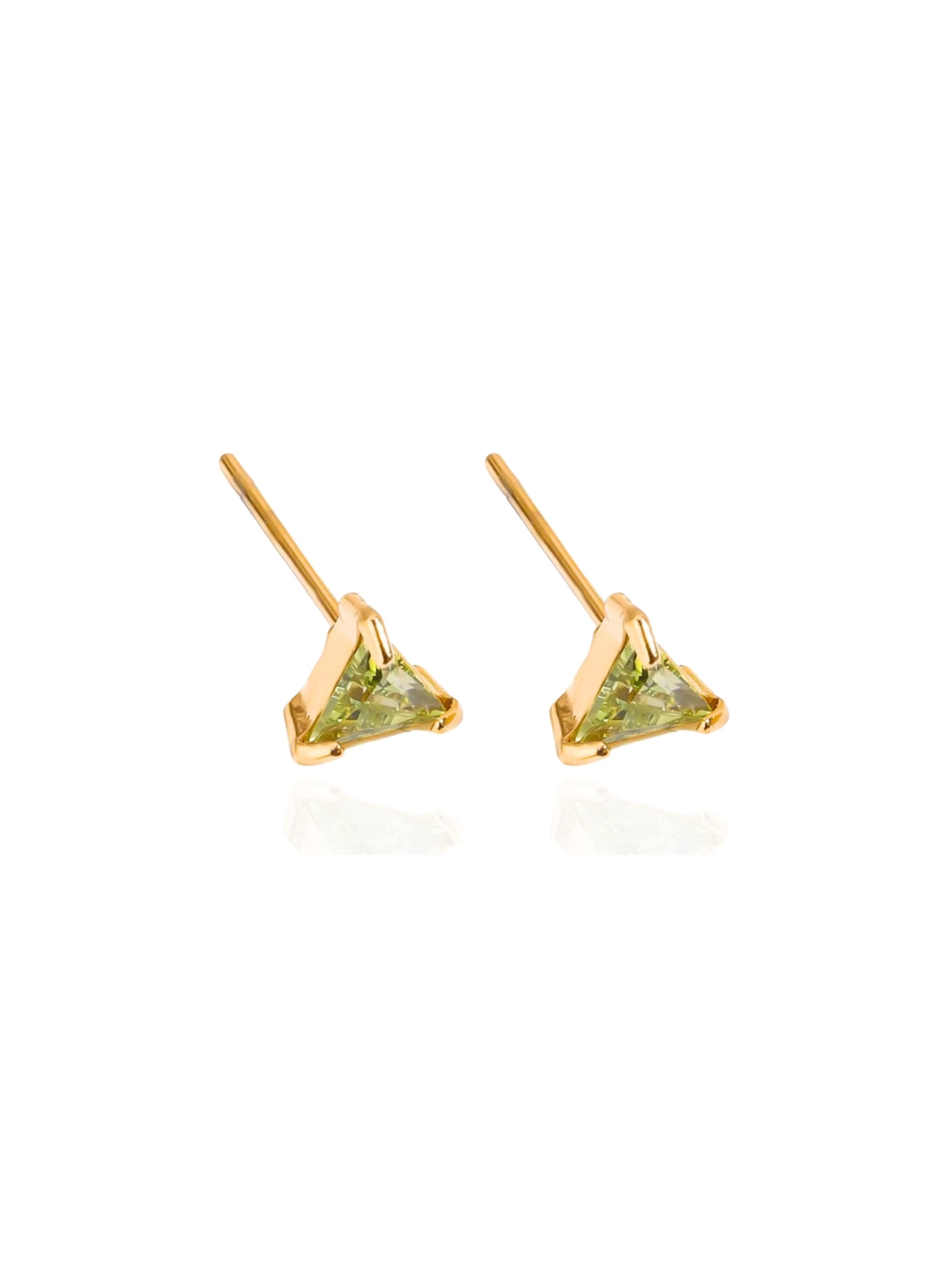 gold earrings, minimalist design earrings, jewellery for occasions, gift idea for her, cute earrings, dainty earrings, elegant earrings, dainty earrings, cute earrings, simple earrings, earrings with stones, unique design earrings, birthstone earrings, green earrings