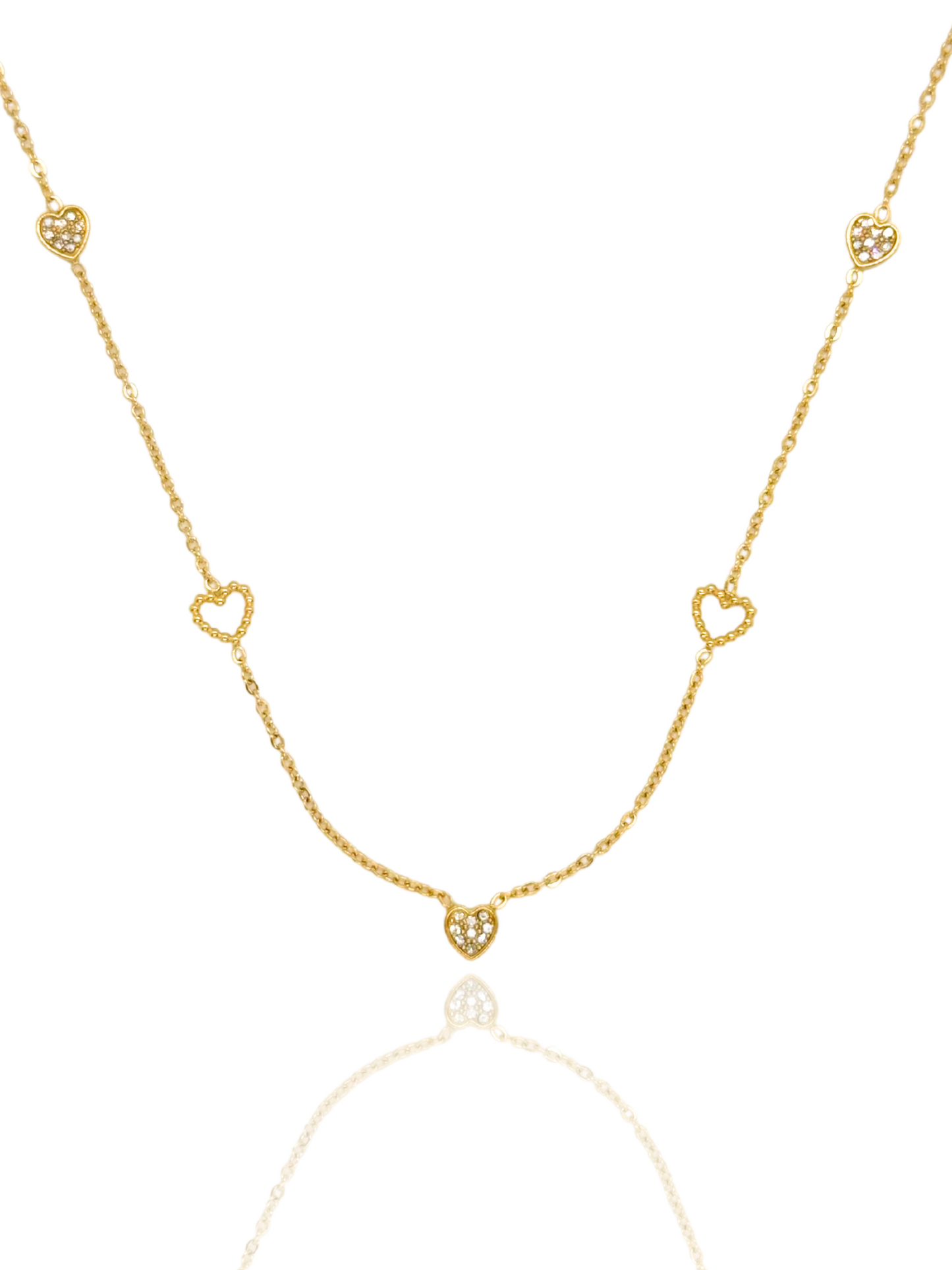 heart necklace, simple heart pendant, heart pendant, gold necklace, simple necklace