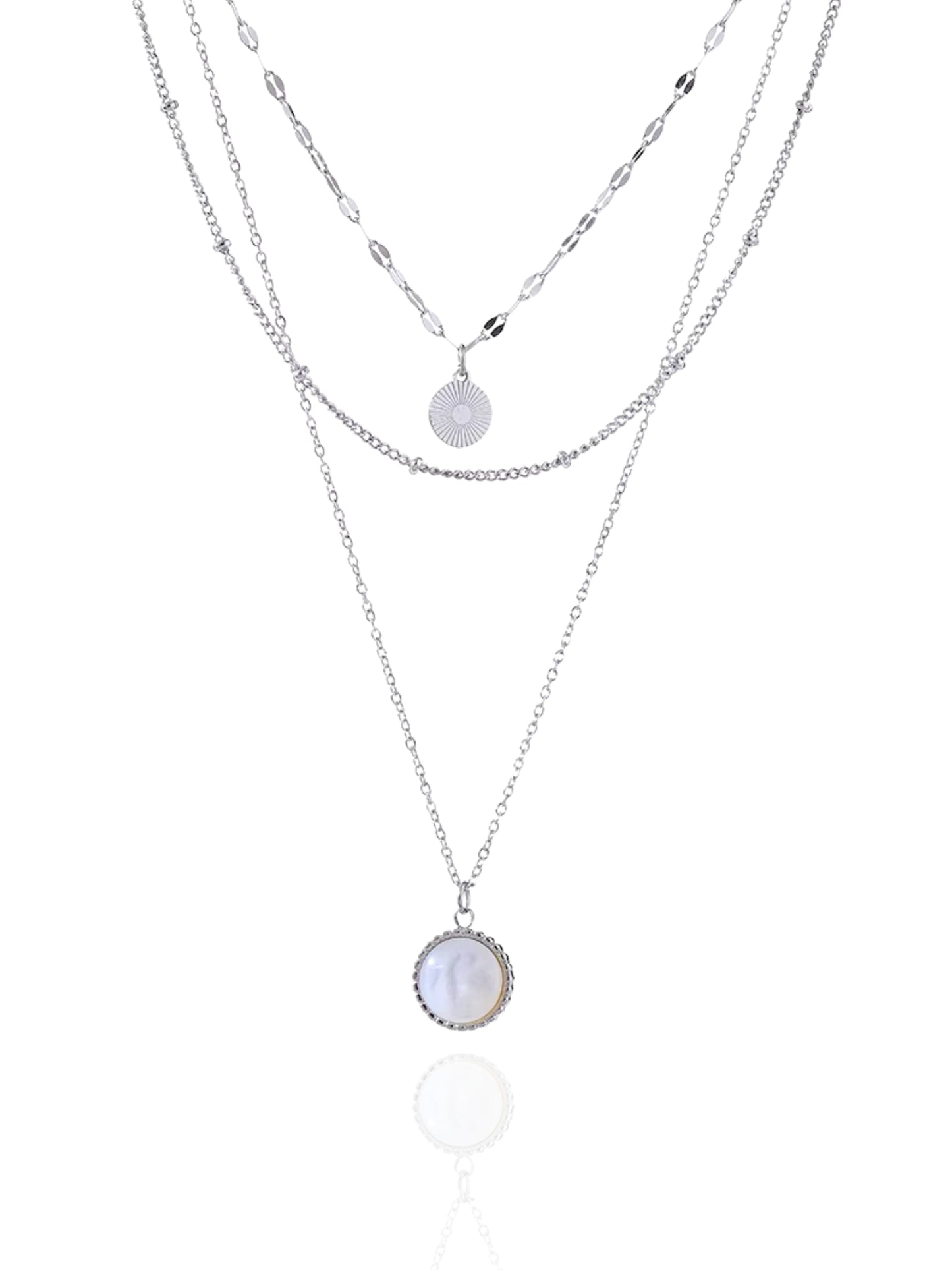 silver necklace, timeless jewellery, perfect gift for her, elegant necklace, charm necklace, best gift for her, classic gold chain necklace, stylish gift, statement necklace, versatile necklace, necklace Australia, link chain necklace, interlocking pendant necklace, y-shaped necklace, necklace with stone pendant, necklace with bold pendant, pendant with stones, necklace with gem pendant, necklace with colored stone pendant, gem necklace, pearl necklace, unique design necklace, layered necklace