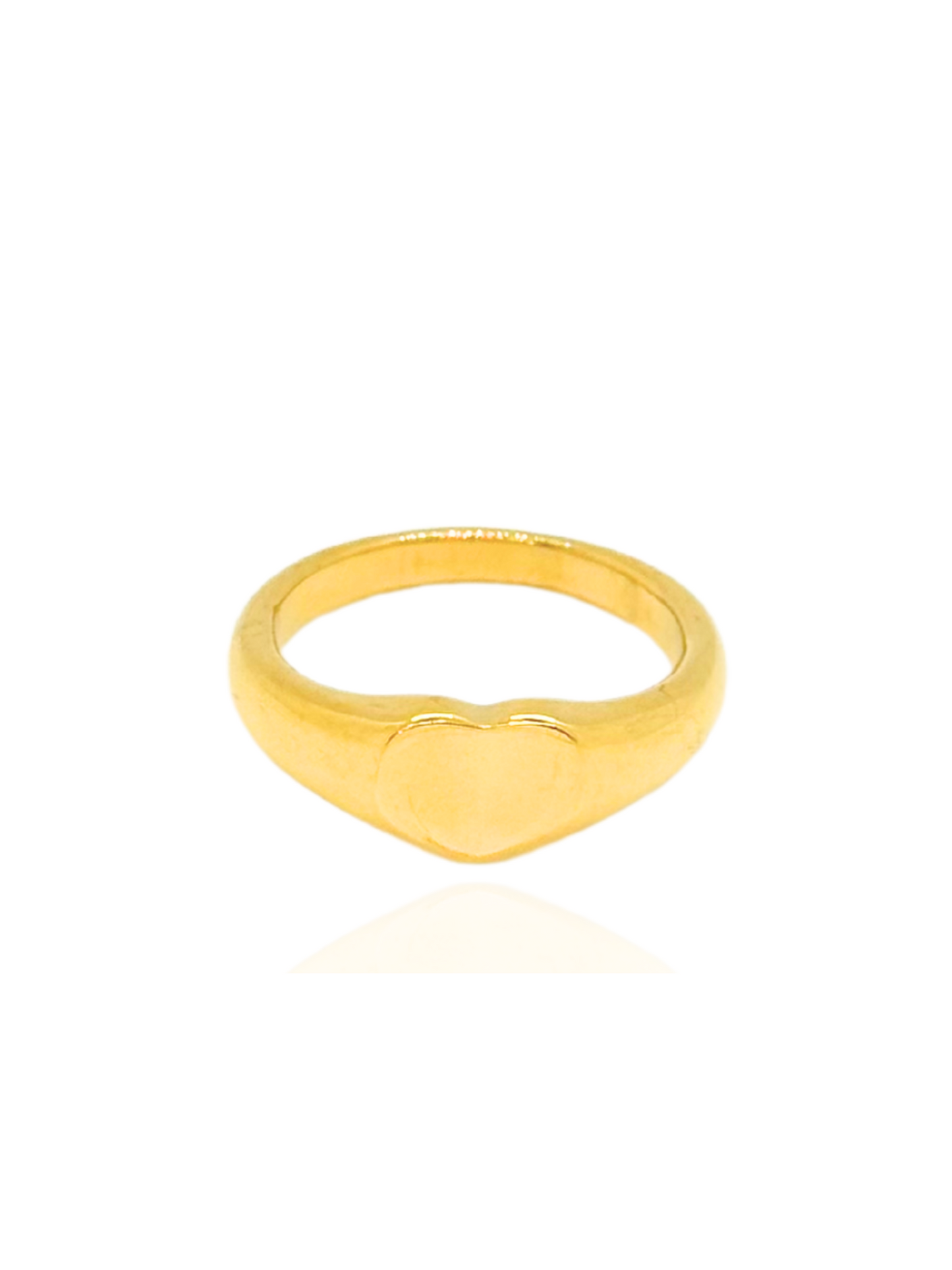 simple ring, gold ring, elegant ring, heart-shaped ring, modern ring