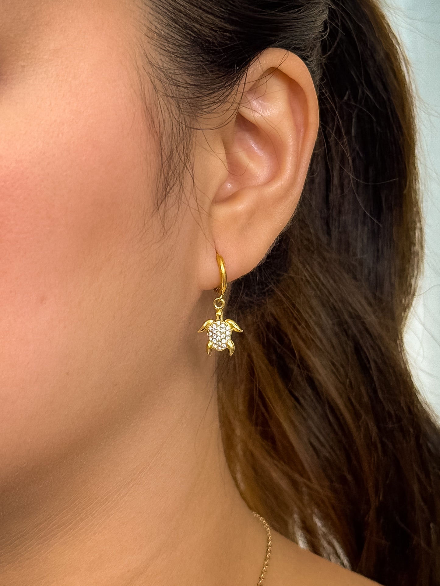 Turtle Charm Earrings