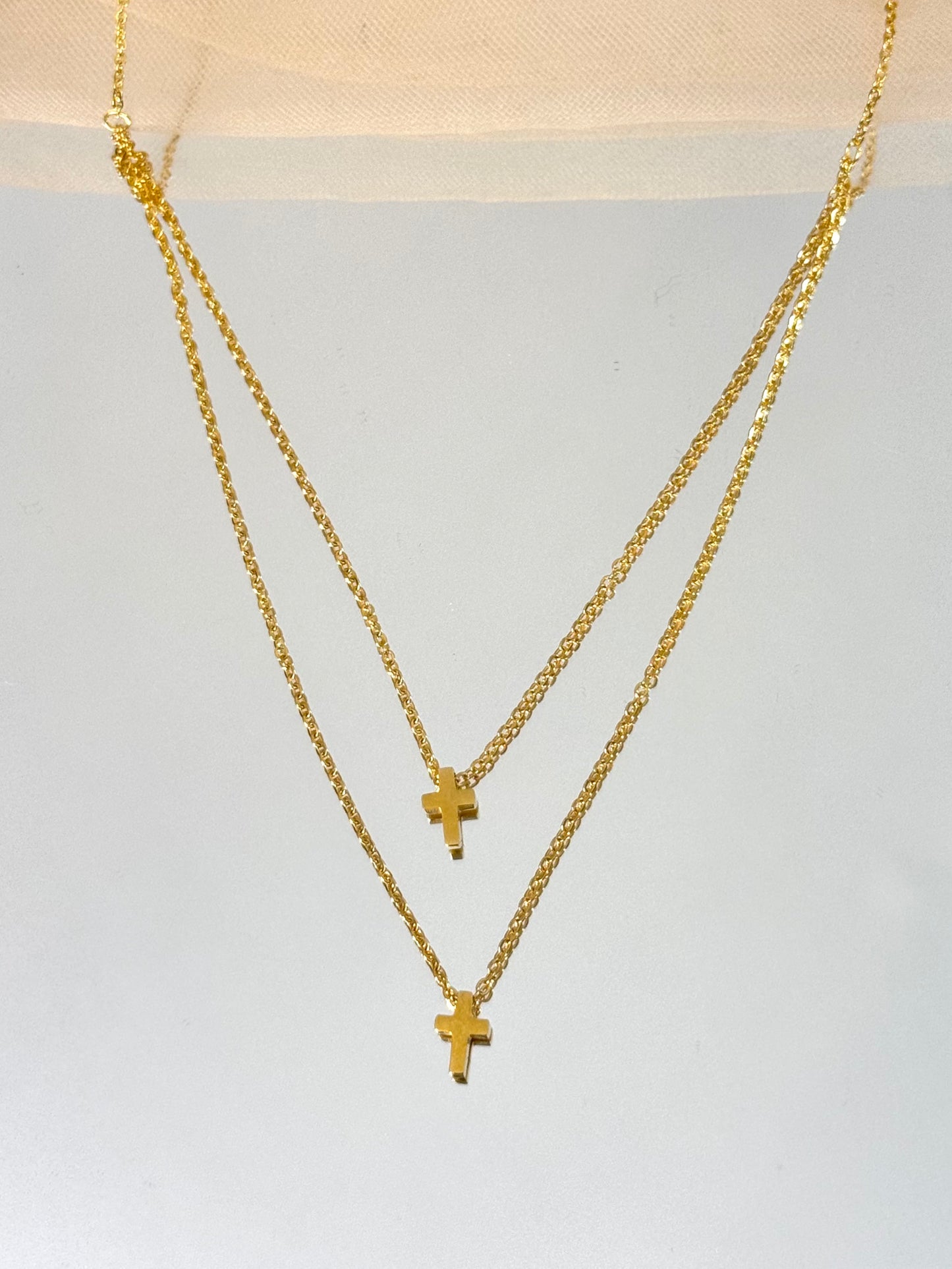 layered necklace, simple necklace, choker, choker layared necklace, simple jewelry, small cross, cross necklace