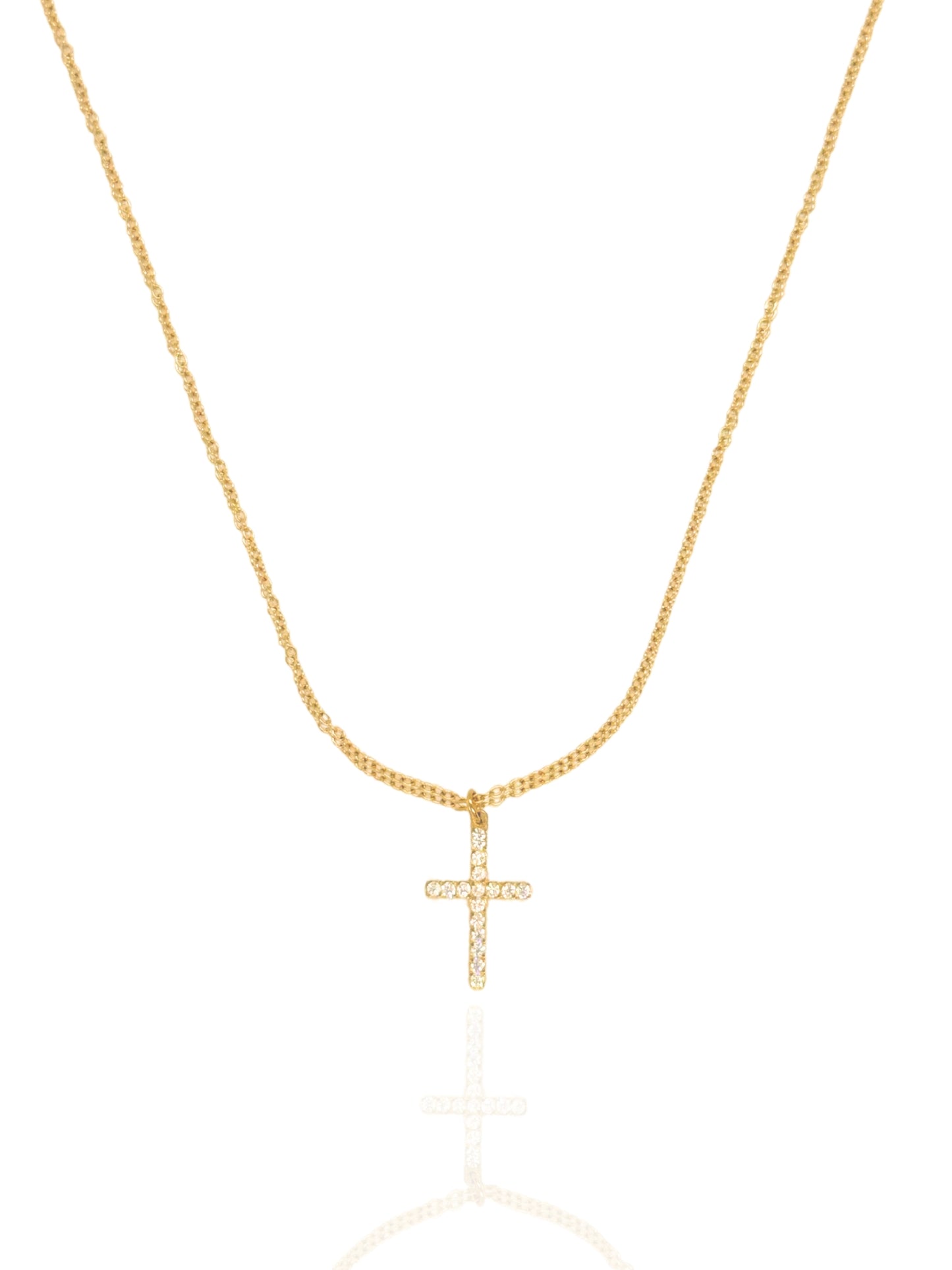 timeless necklace, necklace for any outfit, cross necklace, faith necklace , religious necklace, cross pendant necklace, necklace with stones, cross pendant with stones