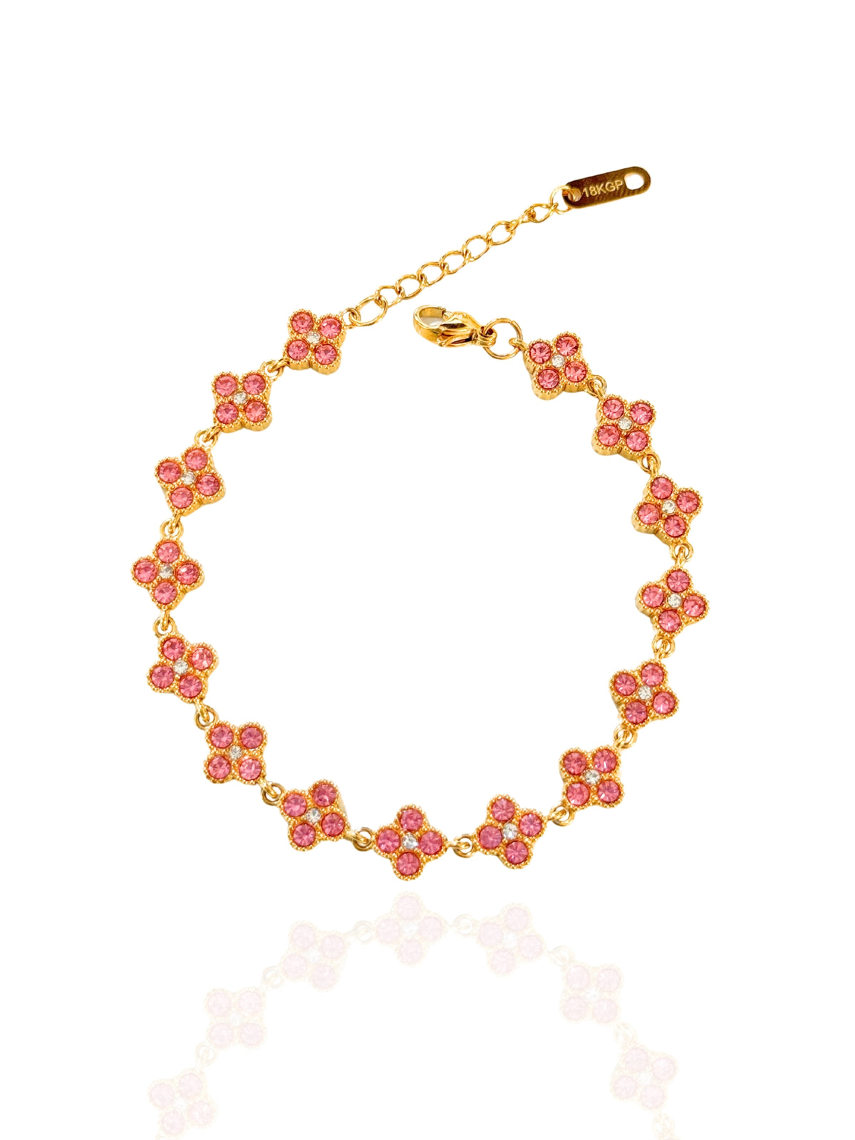 SSDXJ, white clover bracelet, red clover bracelet, pink clover bracelet, multicolored clover bracelet, mixed colors clover bracelet, fashion bracelet, cute clover bracelet, cute bracelet, colorful clover bracelet, clover bracelet, charm bracelet, blue clover bracelet, zircon bracelet, bracelet with stones, flower bracelet, flower charm bracelet