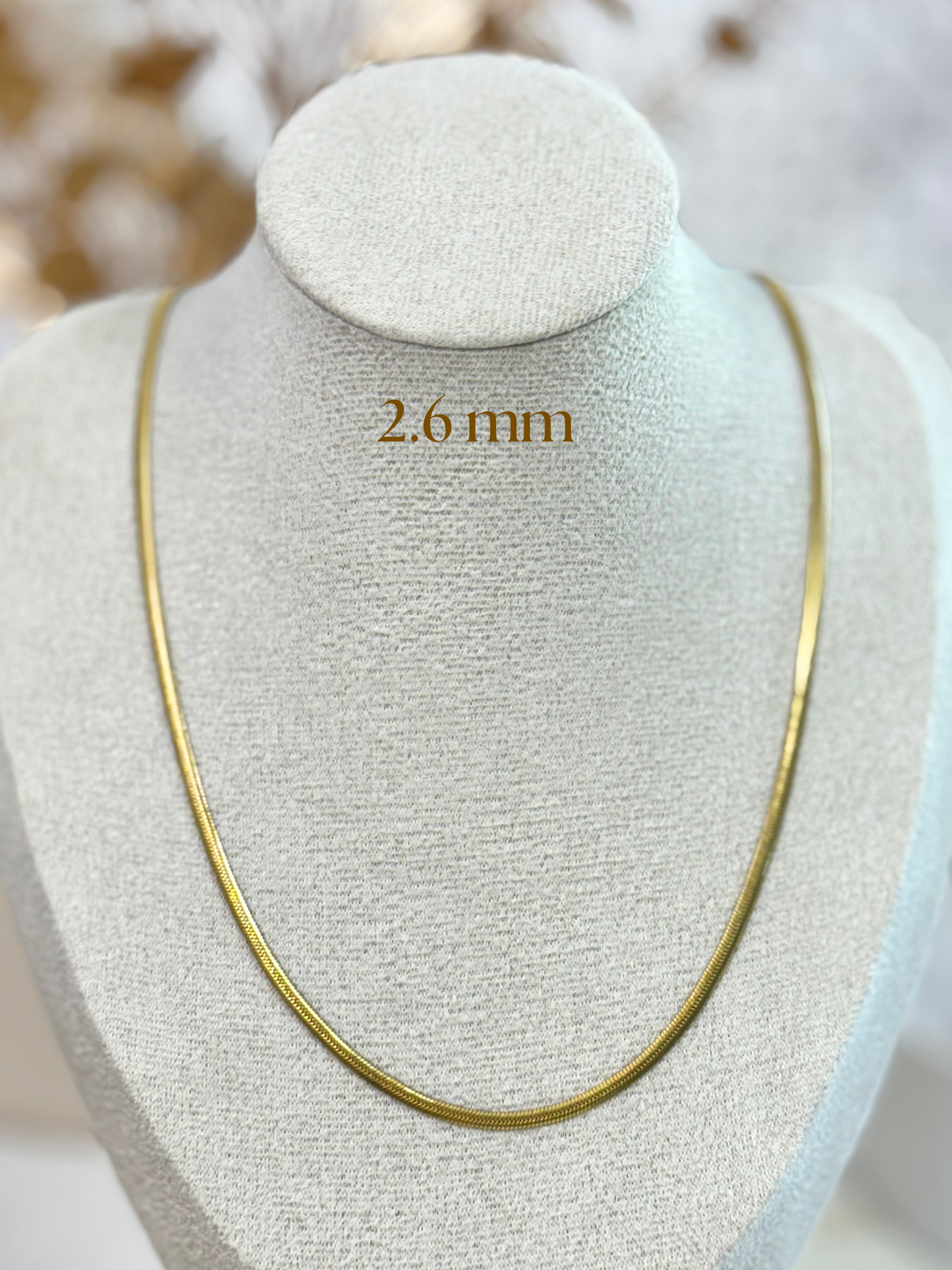 Necklace, Gift Idea for Girls, Non-tarnish, Women Necklace, flat chain, necklace, chain necklace