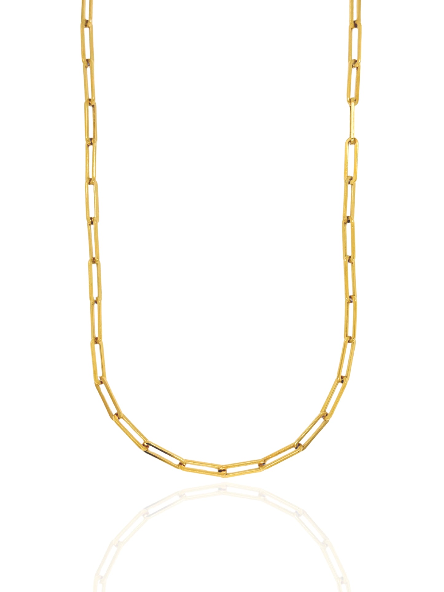 link necklace, link, paperclip, paperclip necklace, simple necklace, simple chain, necklace australia, gift idea for her, link chain necklace, gold necklace