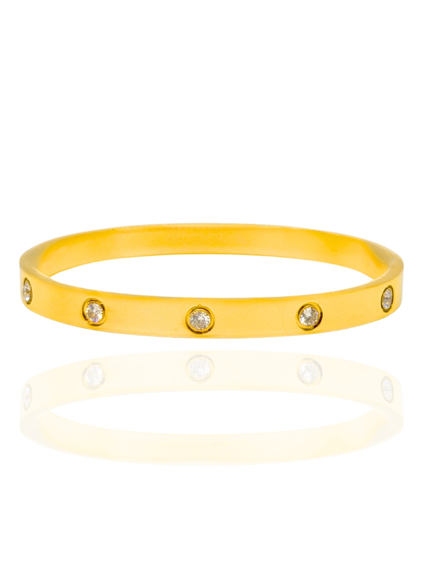 timeless jewellery, perfect gift for her, elegant jewellery, dainty jewellery, simple jewellery, fashion accessories, sleek jewellery, trendy jewellery, lightweight bangle, stylish jewellery, simple bangle, classic gold bangle, bangle with stones