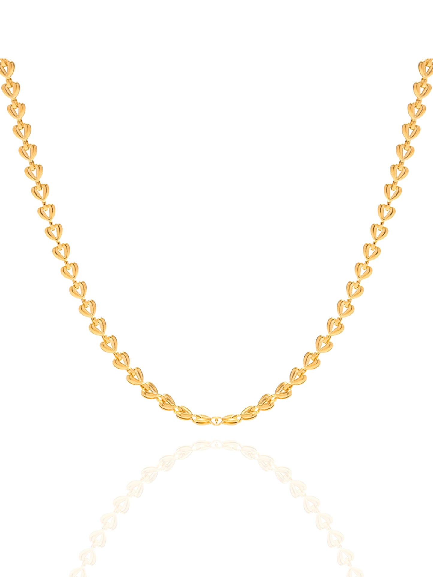 gold necklace, timeless jewellery, perfect gift for her, elegant necklace, charm necklace, best gift for her, classic gold chain necklace, stylish gift, statement necklace, versatile necklace, necklace Australia, link chain necklace, interlocking pendant necklace, y-shaped necklace, necklace with stone pendant, necklace with minimalist pendant, pendant with stones, necklace with gem pendant, minimalist design necklace, heart chain necklace