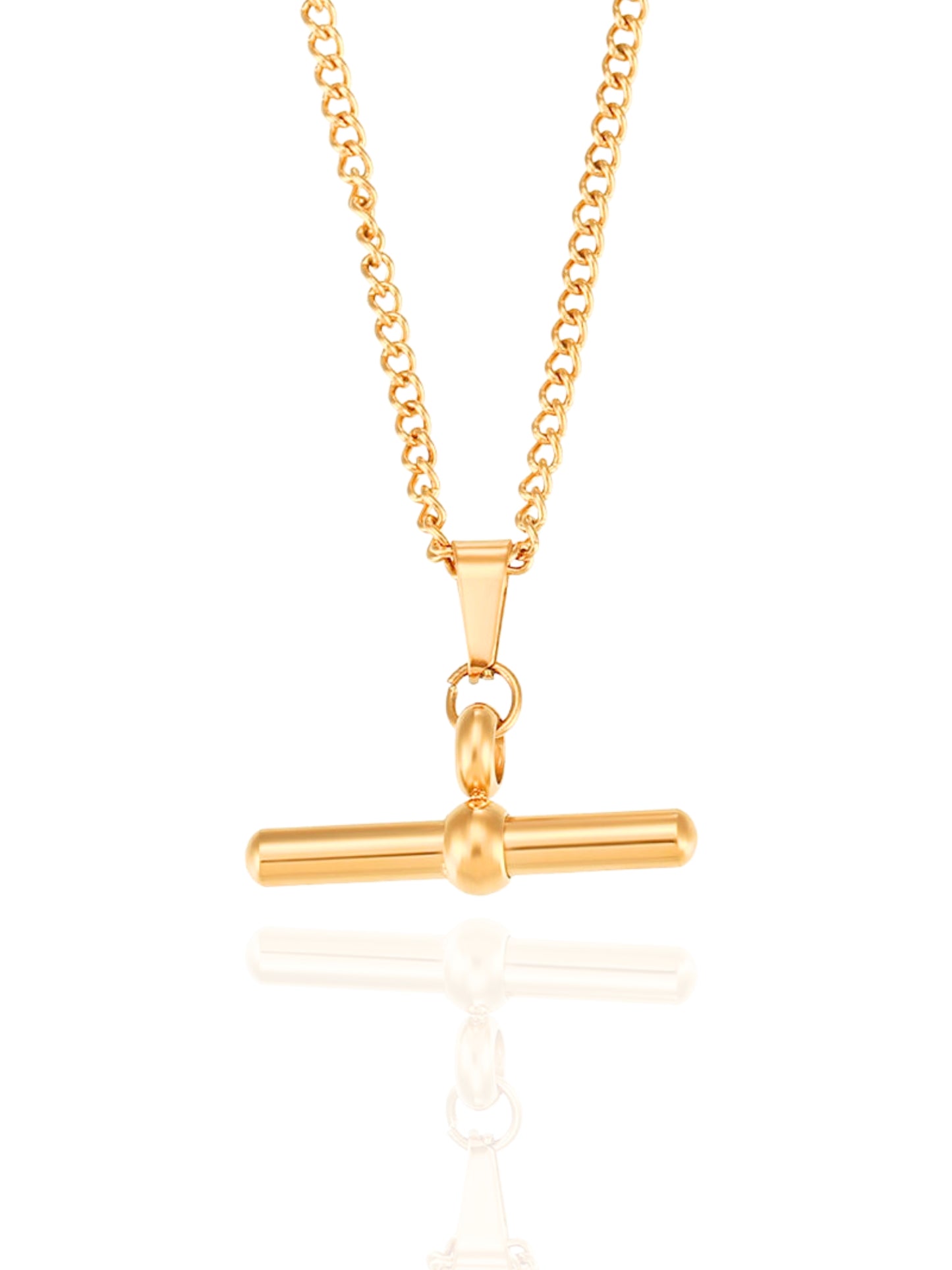 gold necklace, timeless jewellery, perfect gift for her, elegant necklace, charm necklace, best gift for her, classic gold chain necklace, stylish gift, statement necklace, versatile necklace, necklace Australia, link chain necklace, interlocking pendant necklace, y-shaped necklace, necklace with stone pendant, necklace with bold pendant, pendant with stones, necklace with gem pendant, necklace with colored stone pendant, gem necklace, pearl necklace, toggle bar pendant