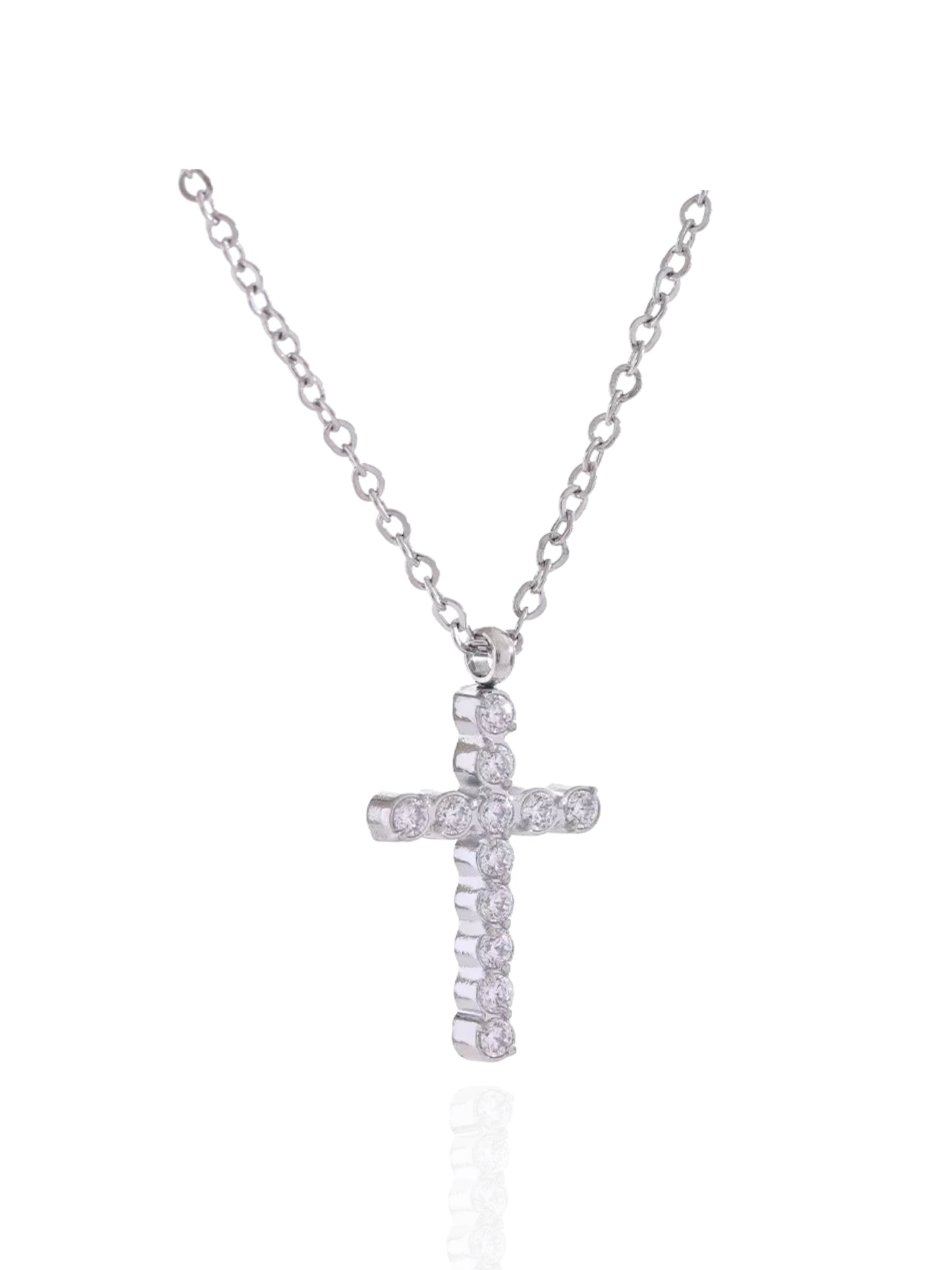 timeless jewellery, perfect gift for her, elegant necklace, charm necklace, best gift for her, classic gold chain necklace, stylish gift, statement necklace, versatile necklace, necklace Australia, chain necklace, link chain necklace, pearl necklace, mother pearl necklace, y-shaped necklace, wave chain necklace, simple necklace, cross necklace, faith necklace, religious necklace, cross pendant necklace, silver necklace with cross pendant, silver necklace, sparkling stone necklace, necklace with stones