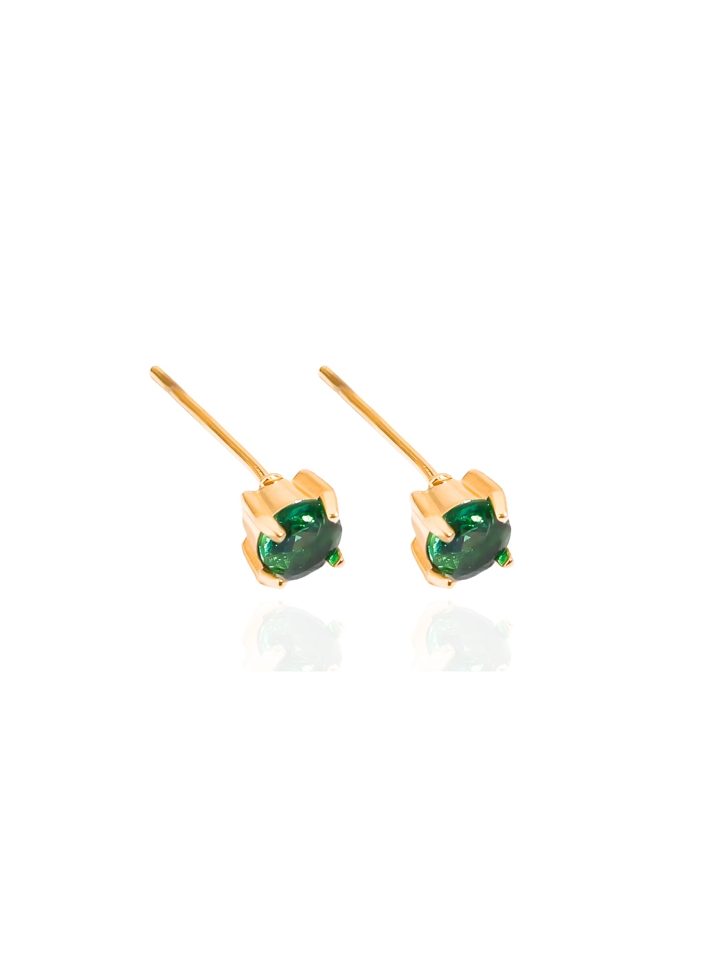 gold earrings, minimalist design earrings, jewellery for occasions, gift idea for her, cute earrings, dainty earrings, elegant earrings, dainty earrings, cute earrings, simple earrings, earrings with stones, unique design earrings, birthstone earrings, red earrings, emerald green earrings