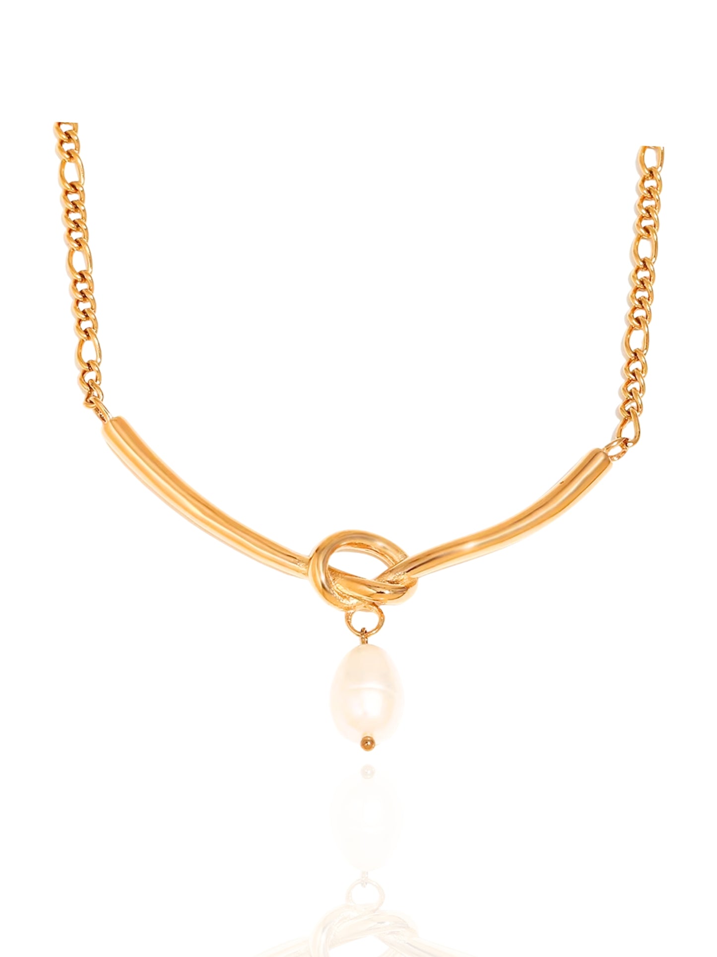 gold necklace, timeless jewellery, perfect gift for her, elegant necklace, charm necklace, best gift for her, classic gold chain necklace, stylish gift, statement necklace, versatile necklace, necklace Australia, link chain necklace, interlocking pendant necklace, y-shaped necklace, necklace with stone pendant, necklace with bold pendant, pendant with stones, necklace with gem pendant, necklace with colored stone pendant, gem necklace, pearl necklace, unique design necklace