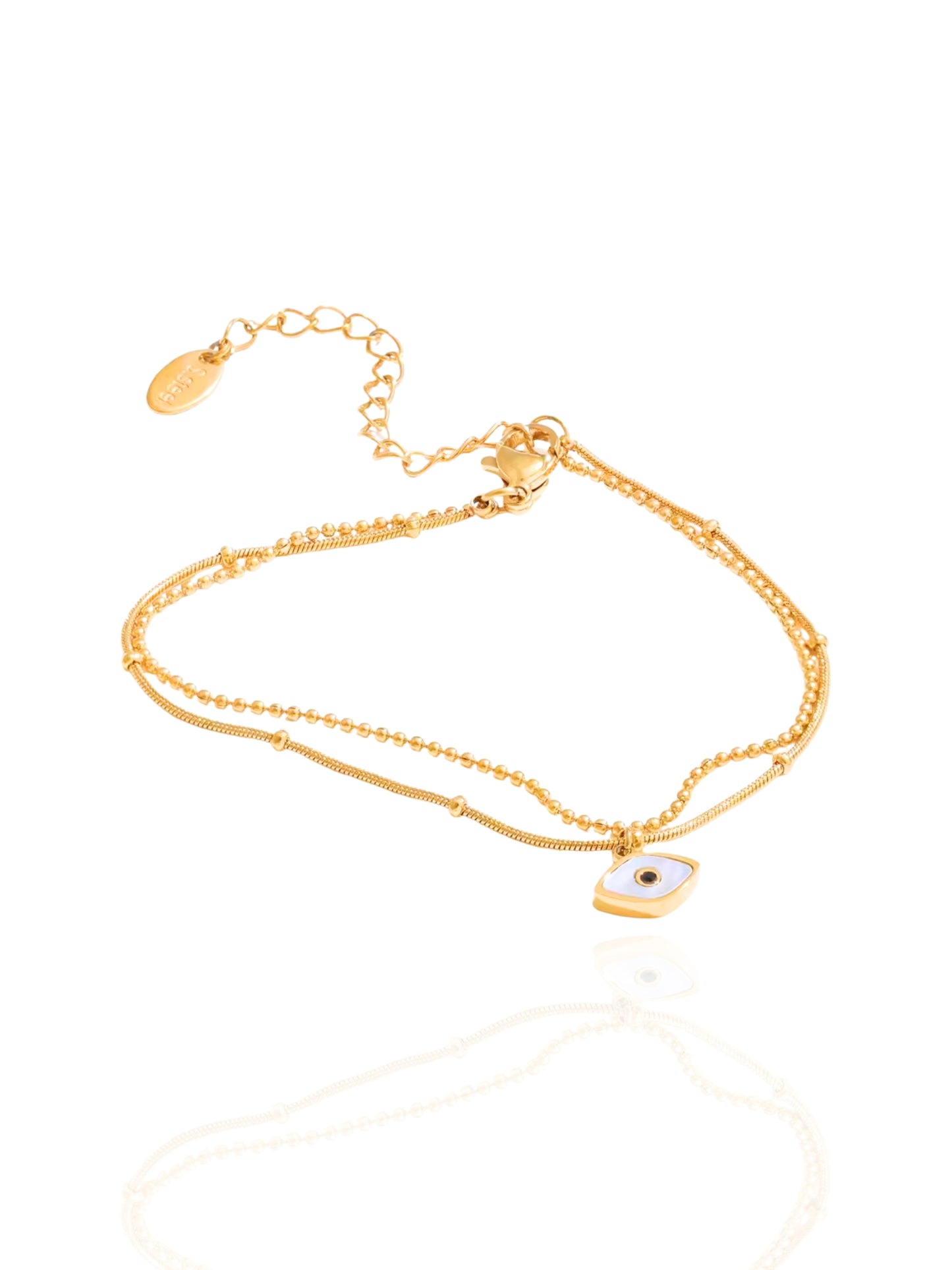 timeless jewellery, perfect gift for her, elegant bracelet, charm bracelet, best gift for her, stylish gift, statement bracelet, versatile bracelet, bracelet Australia, gold bracelet, classic gold chain bracelet, simple bracelet, lucky charm bracelet, cute bracelet, lightweight bracelet, chain bracelet, statement bracelet, bracelet with minimal stones, charm bracelet, dangling charm bracelet, shell eye bracelet, evil eye bracelet