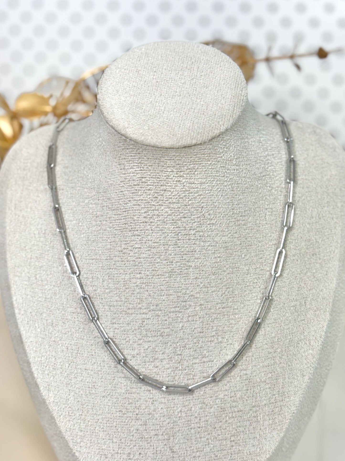 link necklace, link, paperclip, paperclip necklace, simple necklace, simple chain, necklace australia, gift idea