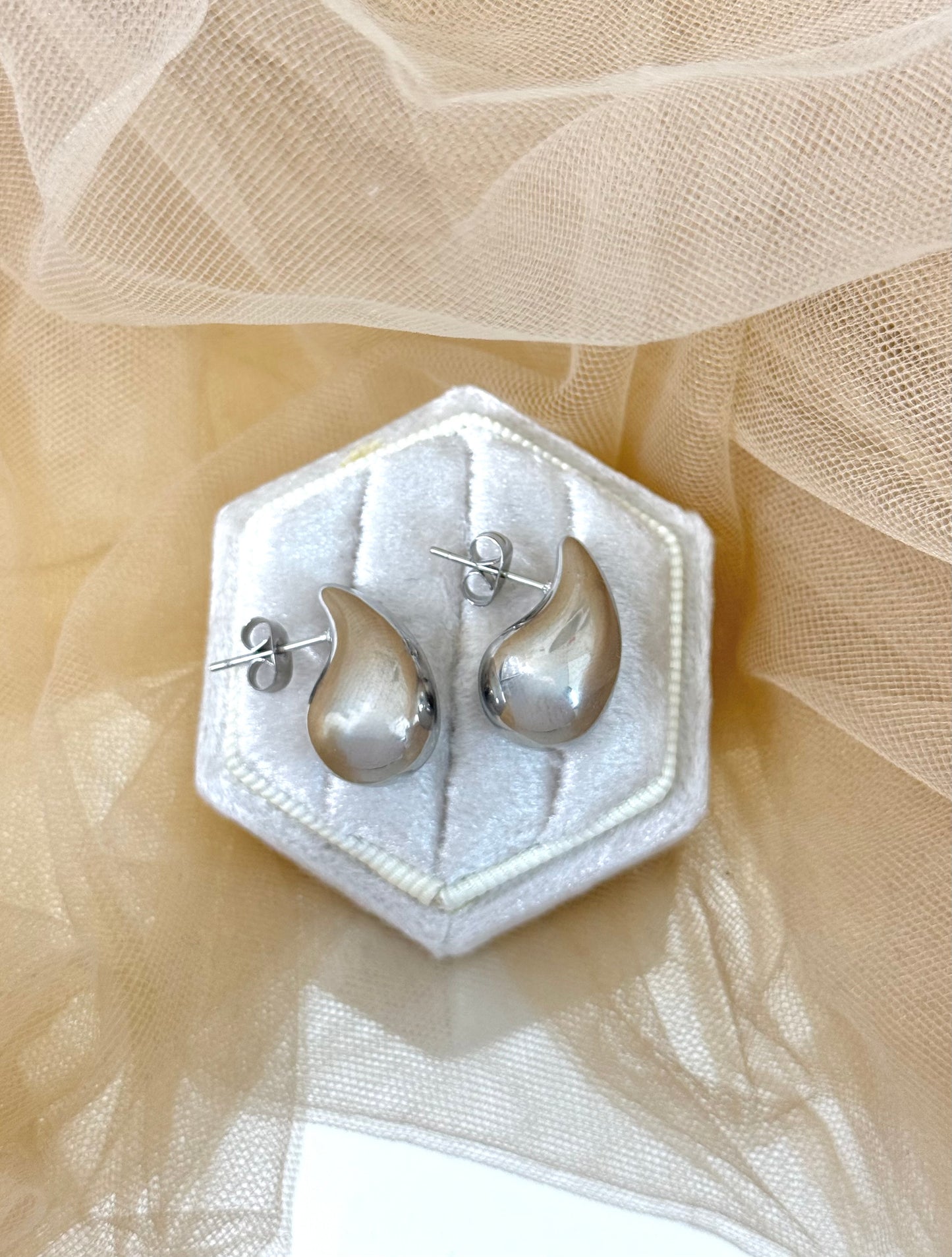silver teardrop earrings, silver statement earrings, silver teardop, large silver earrings