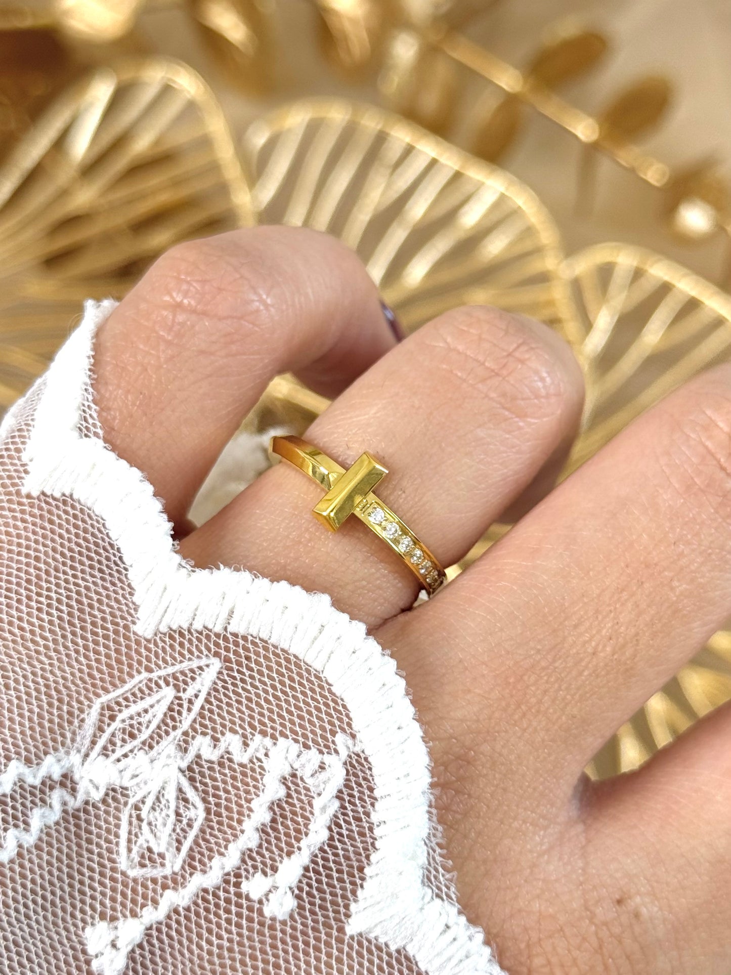 t ring, simple ring, stackable ring, minimal ring, ring for everyday australia, affordable ring in australia