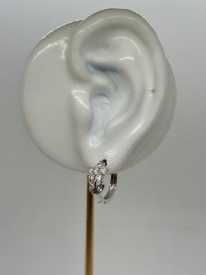 White Gold Earrings 4748