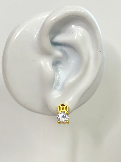 Yellow Gold Earrings 4565