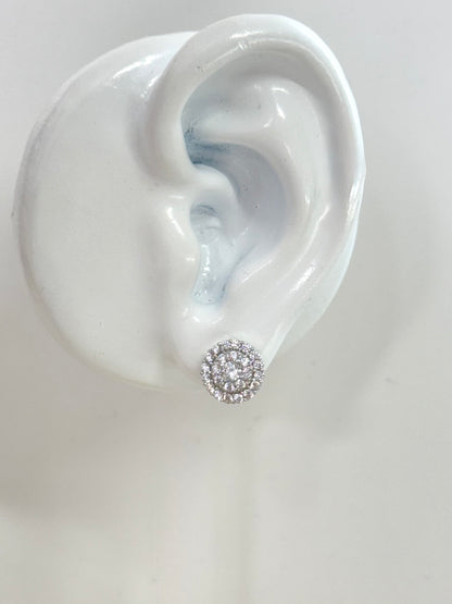 White Gold Earrings 4550