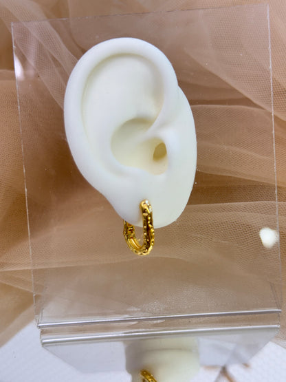 Yellow Gold Earrings 3828