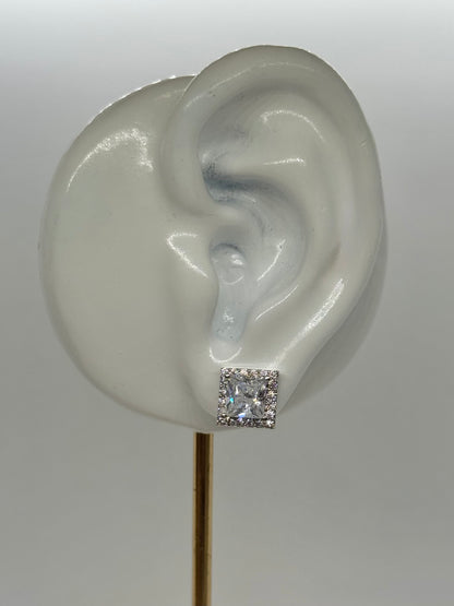 White Gold Earrings 4754