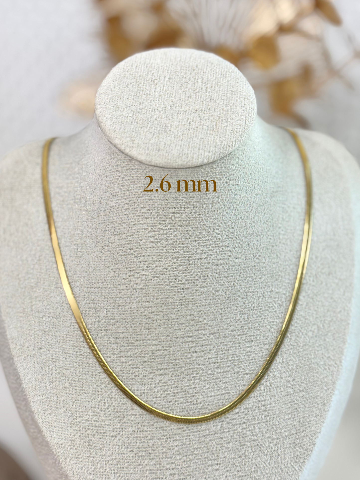 Flat Chain Necklace, Gift Ideas for Girls, Non-tarnish, Classic Gifts