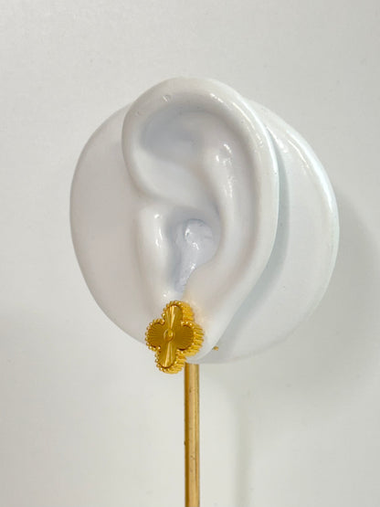 stud clover, clover earrings, premium clover earring