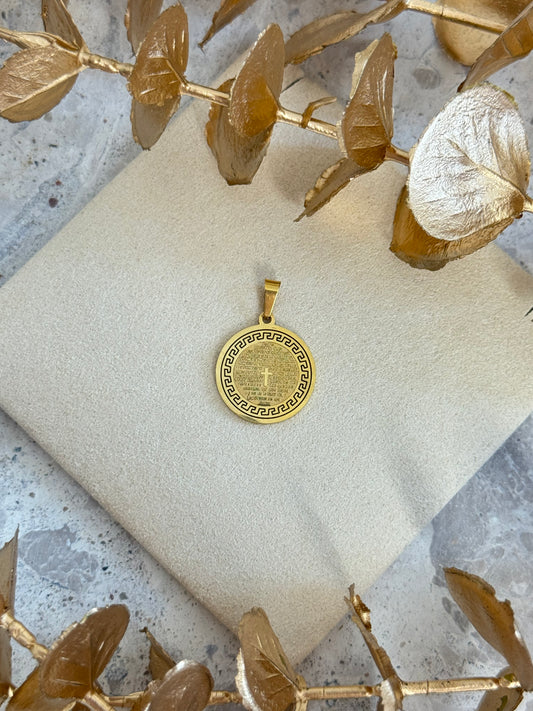 gold pendant, simple pendant, timeless design pendant, pendant for any occasion, cute pendant, versatile pendant, pendant for necklace, bold pendant, statement pendant, cross pendant, faith pendant
