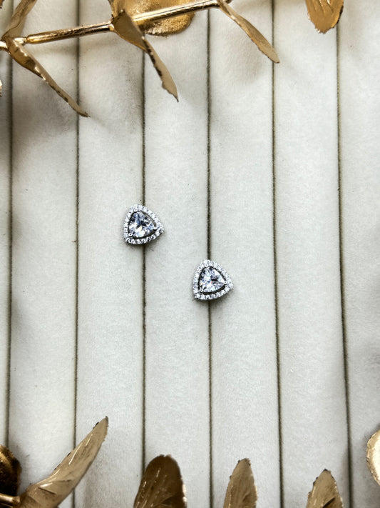 White Gold Earrings 1691