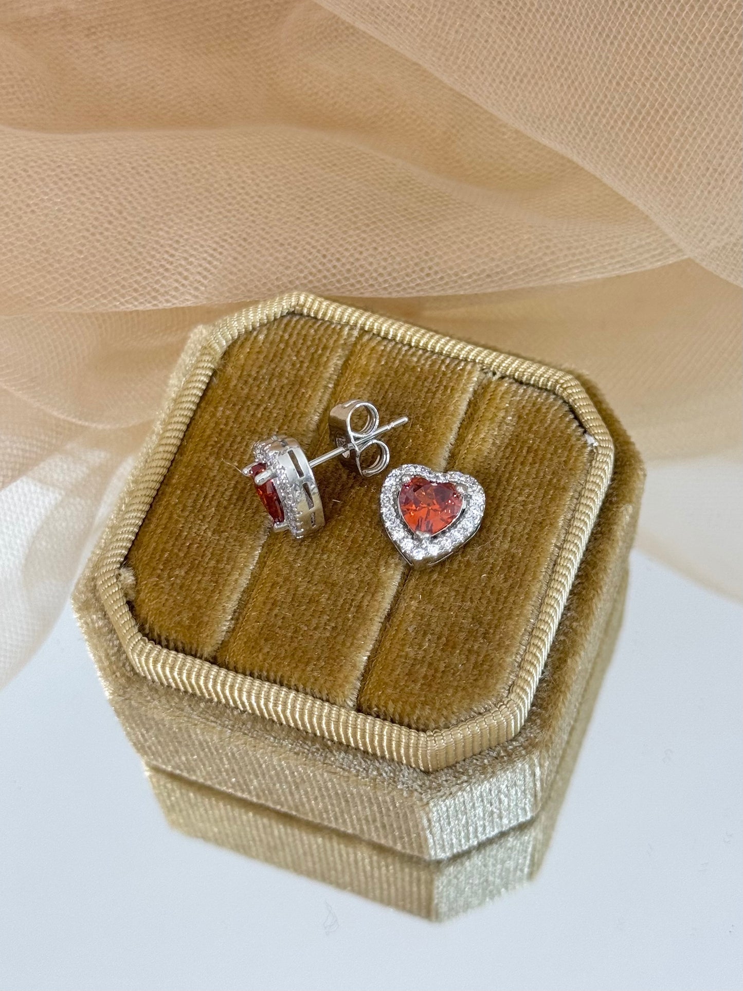 White Gold Earrings 4541