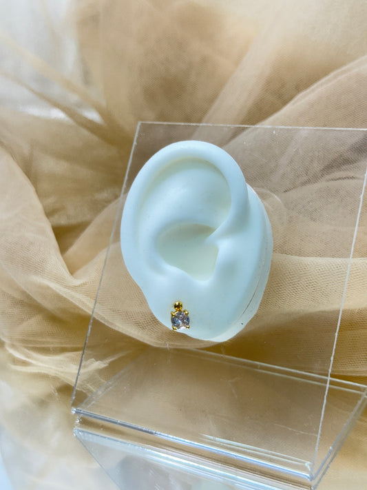 yellow gold earrings, stone earrings, australia earrings, simple earrings, stud earrings, affordable earrings, cheap earrings, waterproof earrings