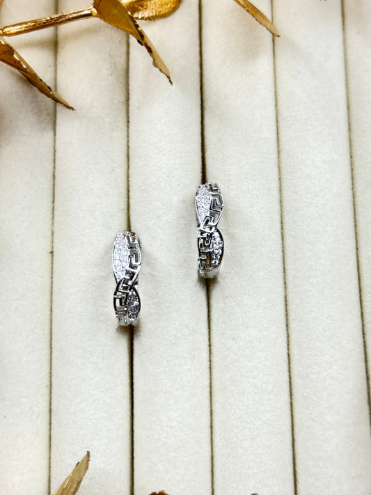 White Gold Earrings 1695