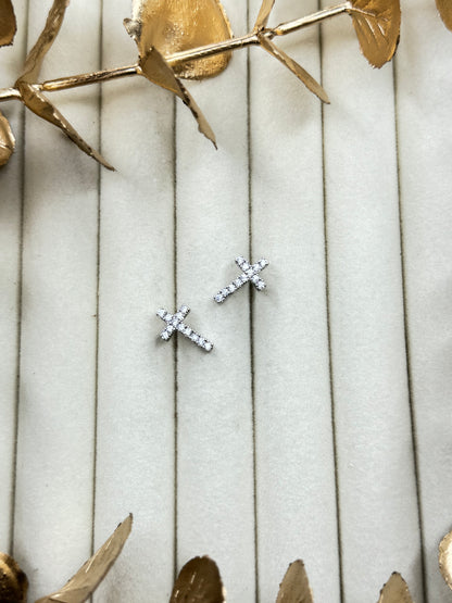White Gold Earrings 1688