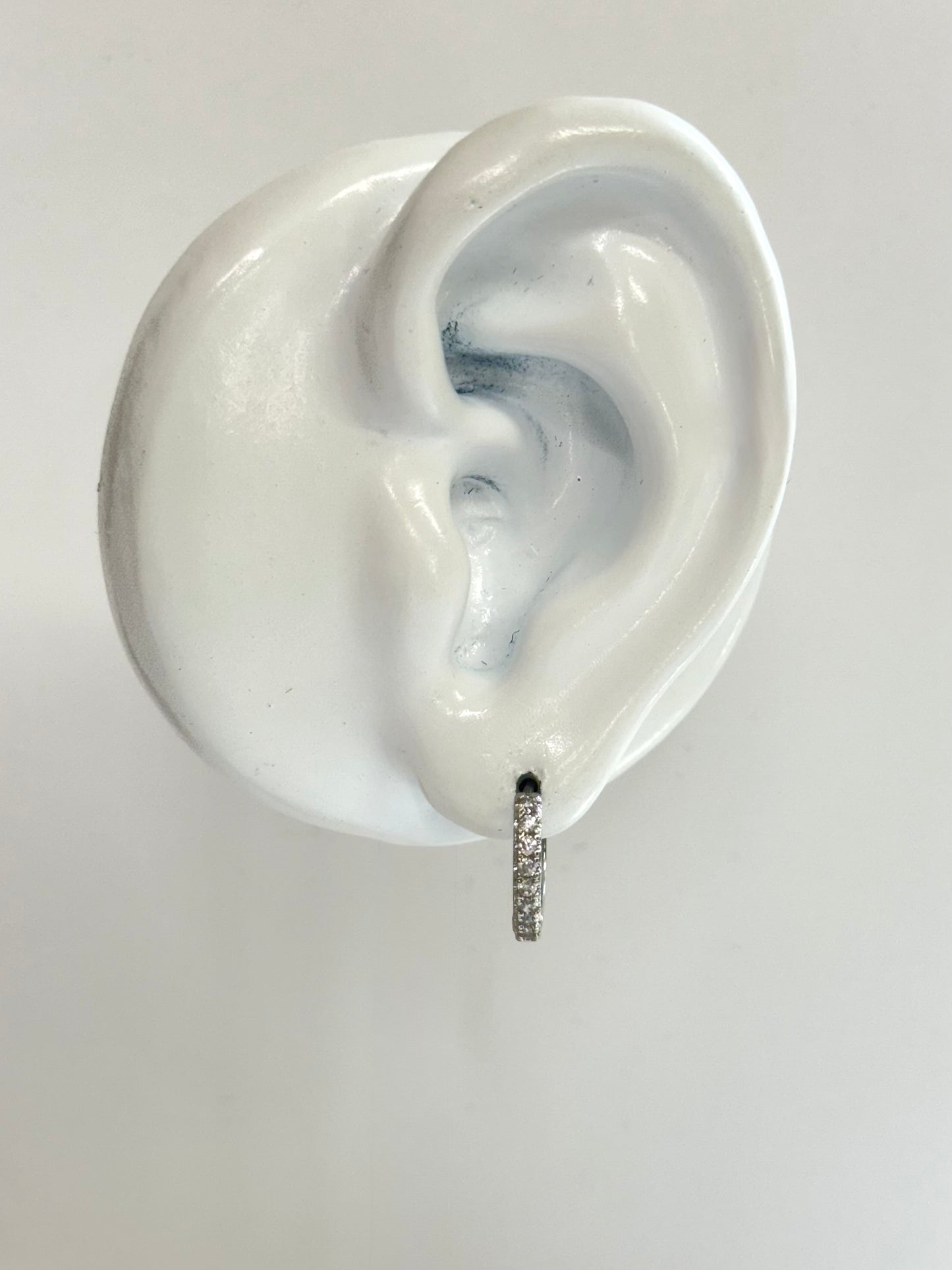 White Gold Earrings 3623