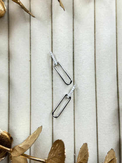White Gold Earrings 1682