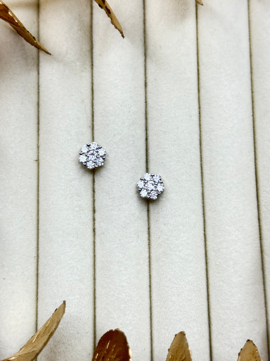 White Gold Earrings 1694