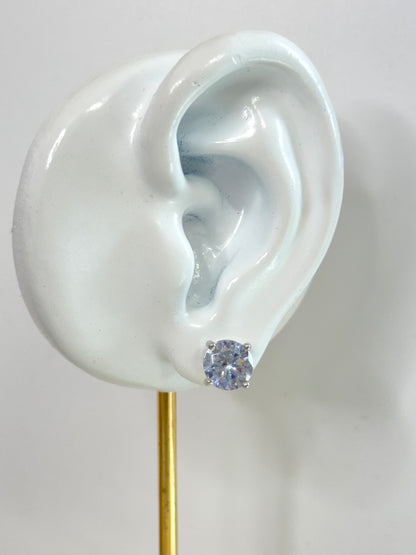 White Gold Earrings 3597