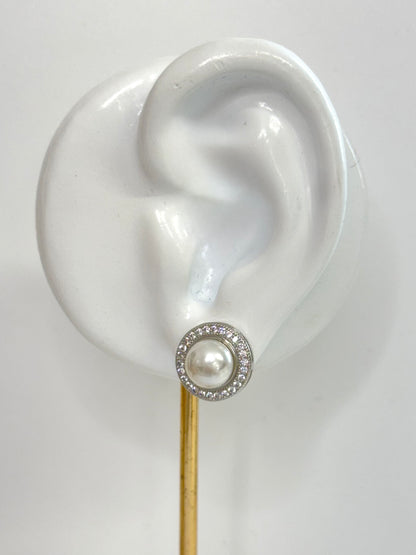 White Gold Earrings 4549