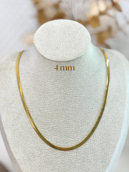 Flat Chain Necklace, Gift Ideas for Girls, Non-tarnish, Classic Gifts