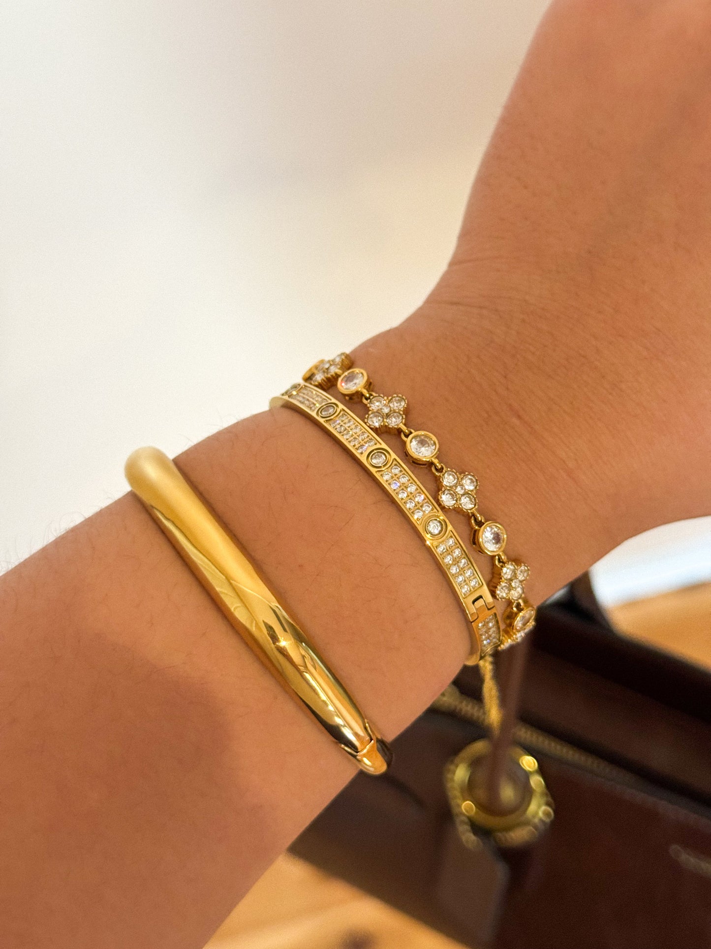 Faiza Bangle in Gold