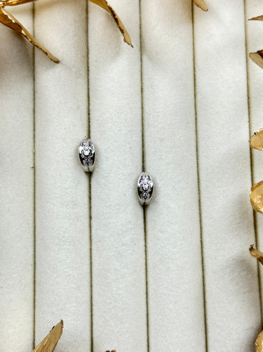 White Gold Earrings 1709