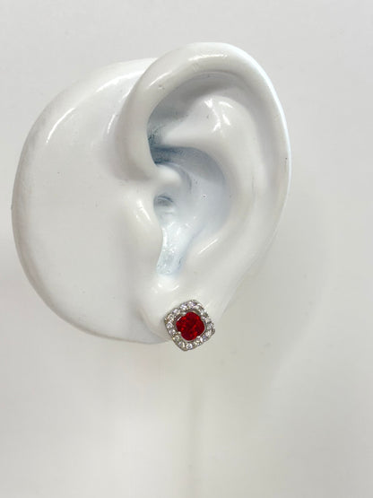 White Gold Earrings 3609