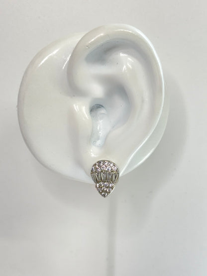White Gold Earrings 3617