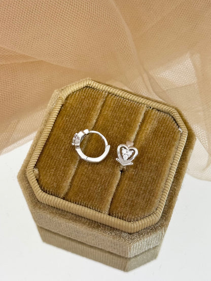 White Gold Earrings 4552