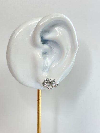 White Gold Earrings 3611