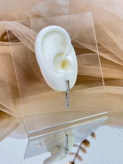 White Gold Earrings 3831
