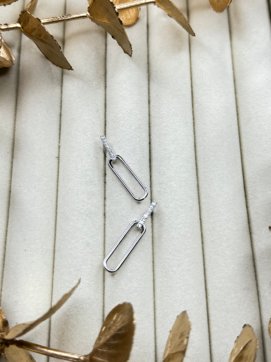 White Gold Earrings 1682