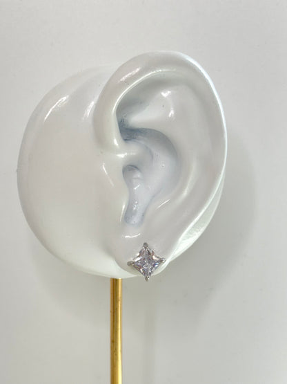White Gold Earrings 3599