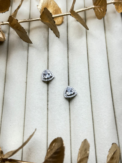 White Gold Earrings 1691