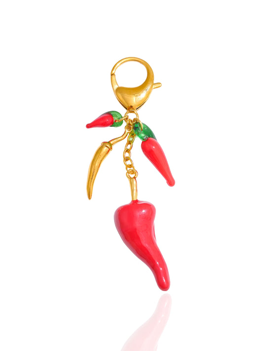 keychain, charm accessory, chilli charm keychain, heart charm keychain, shell charm keychain, seashells, cute charm keychain, keychain accessory